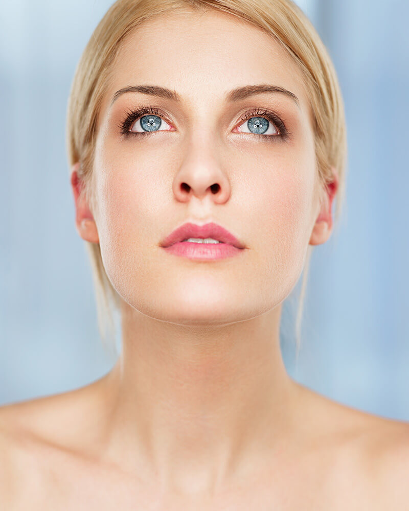 Woman looking up